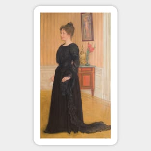 Portrait of Mrs Signe Thiel by Carl Larsson Sticker